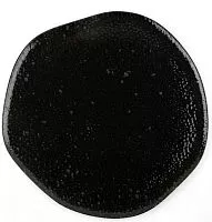 Блюдо круглое PORLAND Black Moss 186427 фарфор, D=27 см, черный