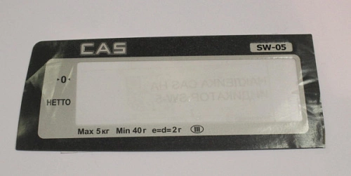 Наклейка CAS на индикатор SW-5