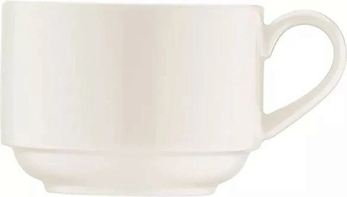 Чашка кофейная BONNA Уайтт BNC01KF фарфор, 110 мл, D=6,6, H=5,1 см, белый