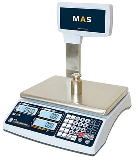 Весы торговые MAS MR1-15P с дисплеем покупателя