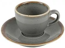 Чашка кофейная PORLAND Seasons 312109 фарфор, 80 мл, D=8,5, H=5,3 см, темно-серый