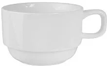 Чашка чайная KUNSTWERK A10376 фарфор, 195мл, D=85, H=55, L=110мм, белый