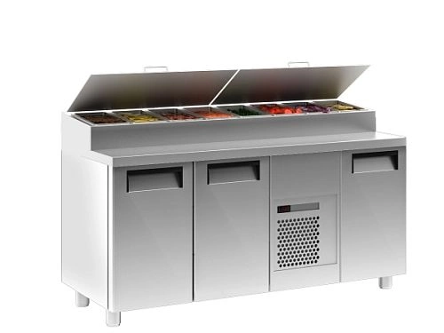 Стол холодильный для сэндвичей CARBOMA T70 M3sand-1 9006 02 стекло (1/3)