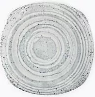 Блюдо квадратное PORLAND Natura 184429 фарфор, L=29, B=29 см, синий/белый