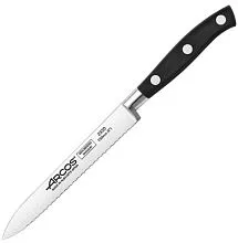 Нож для томатов ARCOS 232000 сталь нерж., полиоксиметилен, L=230/130, B=18мм, металлич., черный
