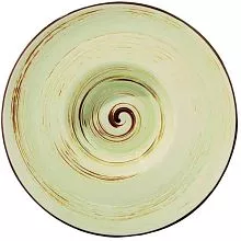 Тарелка глубокая WILMAX Spiral WL-669126/A фарфор, D=27 см, фисташковый