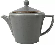 Чайник с крышкой PORLAND Seasons 938405 фарфор, 500 мл, L=20, B=13, H=15 см, темно-серый