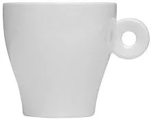 Чашка кофейная KUNSTWERK A5736 фарфор, 150мл, D=77, H=80, L=94мм, белый