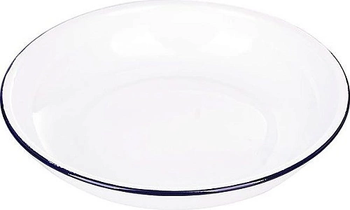Тарелка глубокая PROHOTEL 401/22 нерж.сталь, D=22,5 см, белый/синий