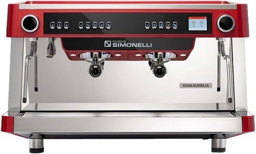 Кофемашина рожковая NUOVA SIMONELLI Aurelia MP 2 высокие группы, 220V, красный