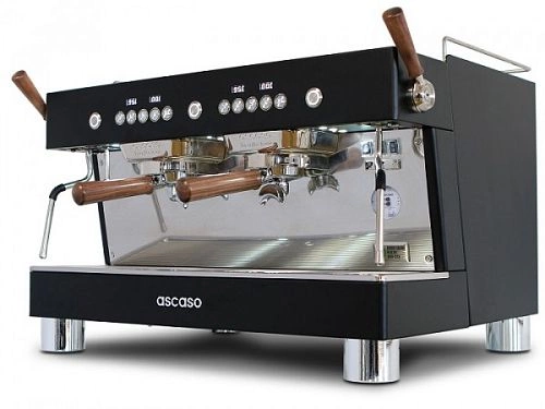 Кофемашина двухгруппная ASCASO Barista T plus black-wood