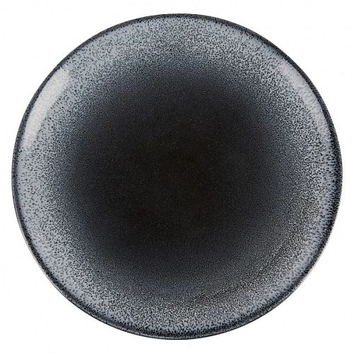 Тарелка плоская без рима PORLAND Twilight 04ALM004700 фарфор 26 см, черный