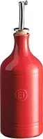 Бутылка для масла EMILE HENRY Gourmet Style 021534 керамика, 450 мл, D=7,5 см, красный