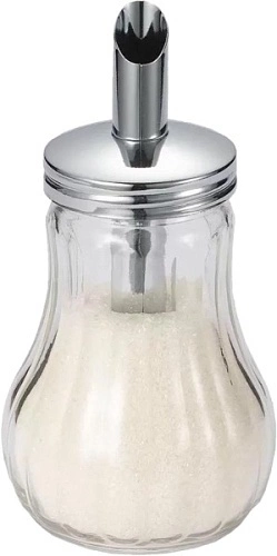 Сахарница с дозатором P.L.Proff Cuisine 95001107 стекло, нерж.сталь, 250 мл, прозрачный