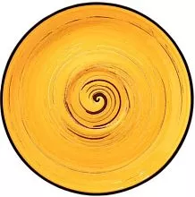 Блюдце WILMAX Spiral WL-669434/B фарфор, D=12 см, желтый