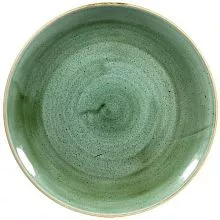 Тарелка мелкая CHURCHILL Stonecast SSGSEV101 фарфор, D=26 см, зеленый