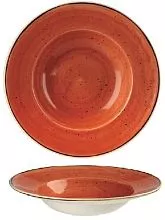 Тарелка для пасты CHURCHILL Stonecast SSOSVWBL1 фарфор, 470 мл, D=28 см, оранжевый