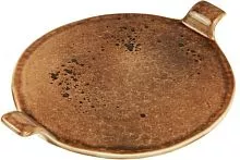 Блюдо Борисовская Керамика Маррон Реативо ФРФ88803373 фарфор, D=25см, коричневый