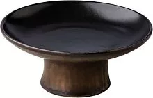 Блюдо STYLE POINT Raw RD18722 керамика, D=20,3, H=8,7 см, черный/коричневый