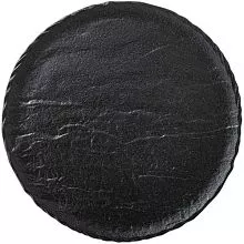 Тарелка мелкая WILMAX Slatestone WL-661126/A фарфор, D=25,5 см, черный
