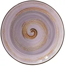 Тарелка глубокая WILMAX Spiral WL-669728/A фарфор, D=28,5 см, лавандовый