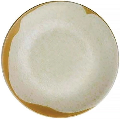 Тарелка мелкая KUTAHYA Sand Wind BNTS21DU890552 фарфор, D=21, H=2,4 см, песочный/коричневый