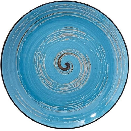Тарелка мелкая WILMAX Spiral WL-669612/A фарфор, D=20,5 см, голубой