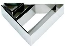 Форма кондитерская треугольник MGSTEEL 46873 нерж.сталь, L=15,8, B=18, H=5 см