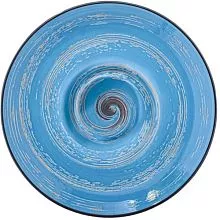 Тарелка глубокая WILMAX Spiral WL-669626/A фарфор, D=27 см, голубой
