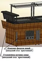 Комплект фасадов боковой левый под вставку (шведский стол пристенный)