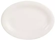 Тарелка овальная PORLAND Storm 04ALM001825 фарфор 20 см, белый