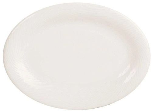 Тарелка овальная PORLAND Storm 04ALM001825 фарфор 20 см, белый