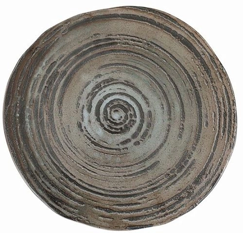 Блюдо круглое PORLAND Stoneware Vintage 18DC31 фарфор, D=30, H=2 см, темно-серый