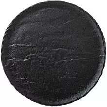 Тарелка мелкая WILMAX Slatestone WL-661123/A фарфор, D=18 см, черный