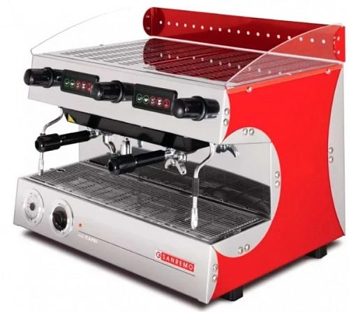 Кофемашина рожковая SANREMO Capri SED DLX 2 низкие группы, красный