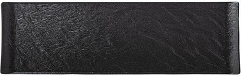 Блюдо прямоугольное WILMAX Slatestone WL-661102/A фарфор, L=30, B=9,5 см, черный