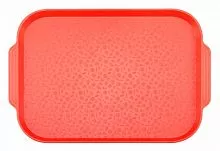Поднос столовый 450х355 мм с ручками красный [01] ви01