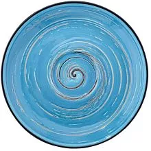 Блюдце WILMAX Spiral WL-669634/B фарфор, D=12 см, голубой