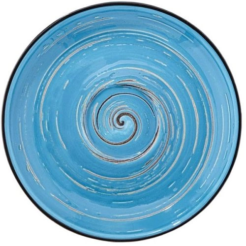 Блюдце WILMAX Spiral WL-669634/B фарфор, D=12 см, голубой