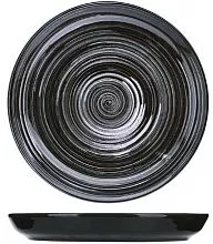 Тарелка мелкая Борисовская Керамика МАР00011197 керамика, D=260, H=25мм, черный, серый