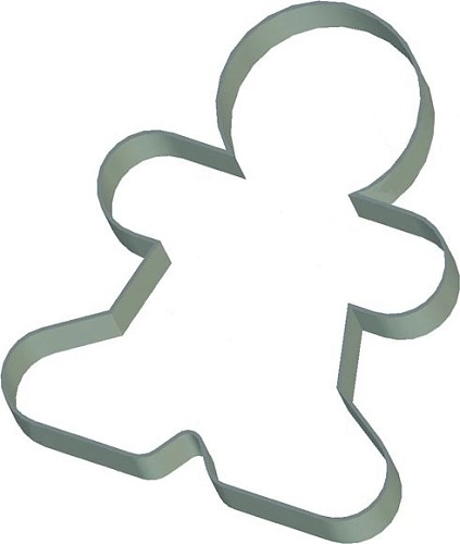 Форма кондитерская пряничный человечек SPIKA нерж.сталь, L=6,5, B=5 см