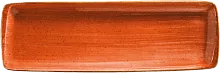 Блюдо прямоугольное BONNA Аура Терракота ATCMOV49DT фарфор, L=48, B=16 см, терракотовый