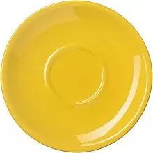 Блюдце DOPPIO Пур-Амор 11.32.1 фарфор, D=15 см, желтый