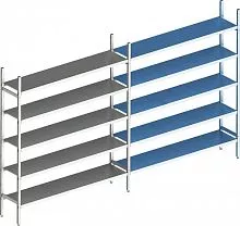 Стеллаж модульный POLAIR LOAD.Me.INOX. 21AL.5IN50.10E