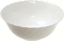 Салатник NORMA Romantic опаловое стекло, D=16,5 см, белый