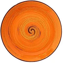Тарелка мелкая WILMAX Spiral WL-669311/A фарфор, D=18 см, оранжевый