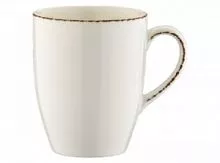 Кружка BONNA Ретро E100MUG03KKN фарфор, 330 мл, D=8,4, H=10,4 см, бежевый/коричневый