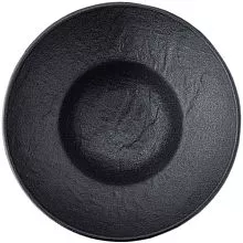 Тарелка глубокая WILMAX Slatestone WL-661114/A фарфор, D=25,5 см, черный