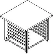 Подставка для пароконвектомата EKSI Профи ППК 6/860/800/690