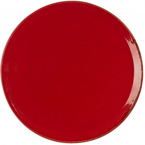 Тарелка для пиццы PORLAND Seasons 162920 фарфор, D=20 см, красный